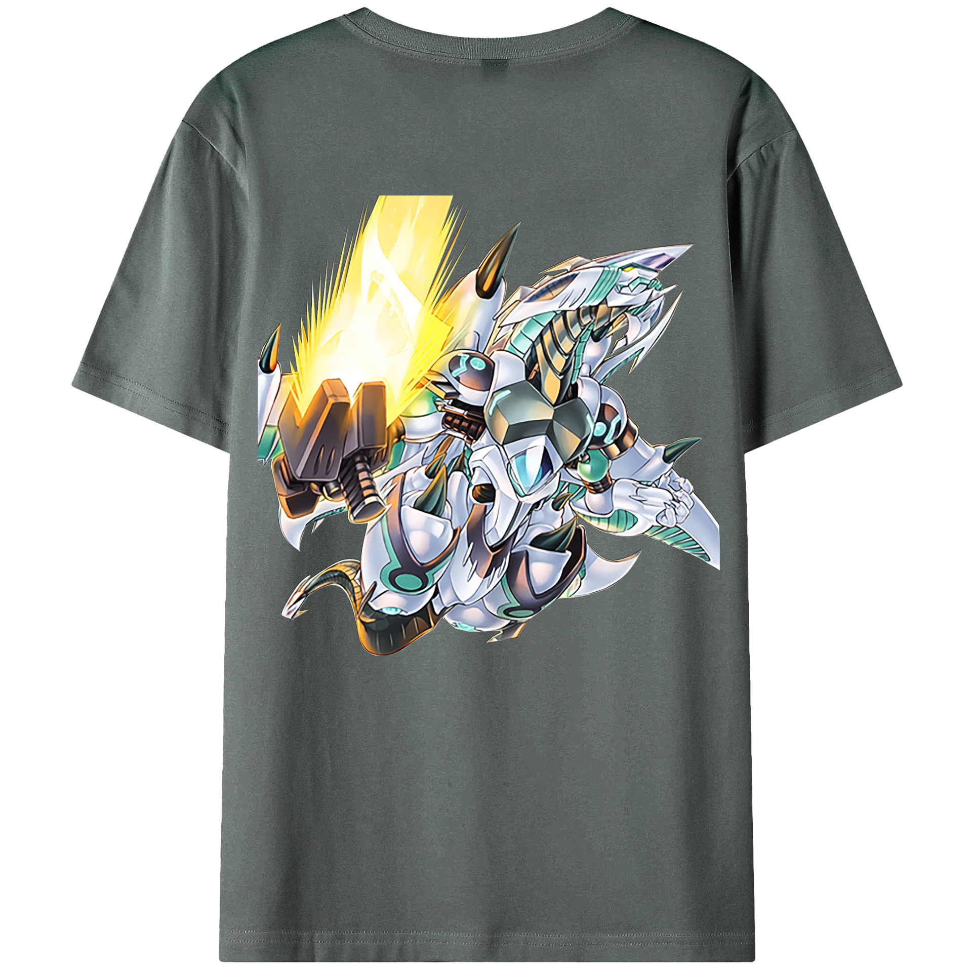 （画像用） 遊☆戯☆王 Yu-Gi-Oh! 綿100％ メンズ半袖Tシャツ（バックプリント） 通気性